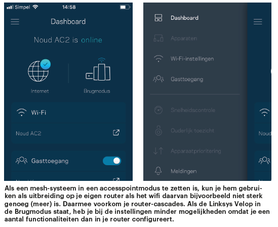 mesh-systeem wifi accesspoint