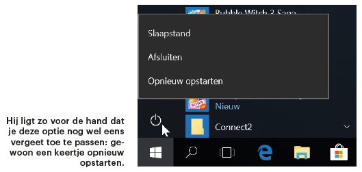 Windows herstellen repareren opnieuw opstarten